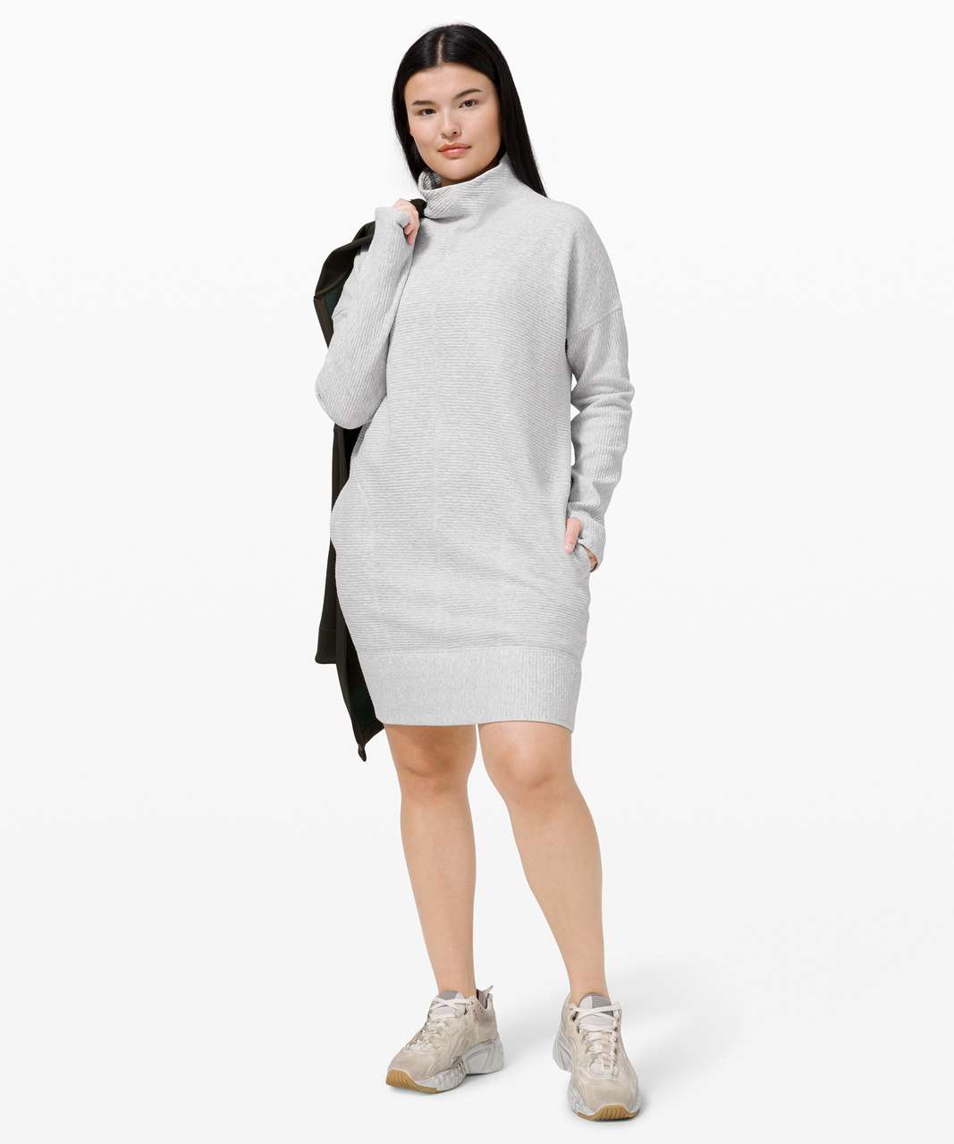 Lululemon Call for Cozy Dress - Heathered Core Ultra Light Grey