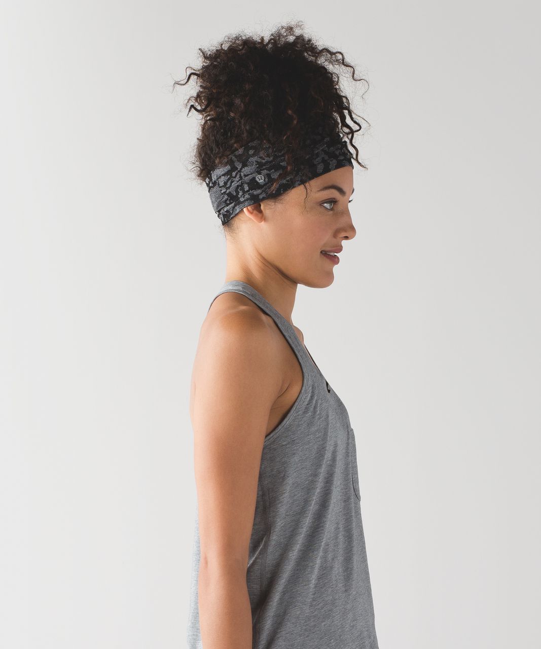 Lululemon Bangs Back Headwrap - Heathered Black / Black