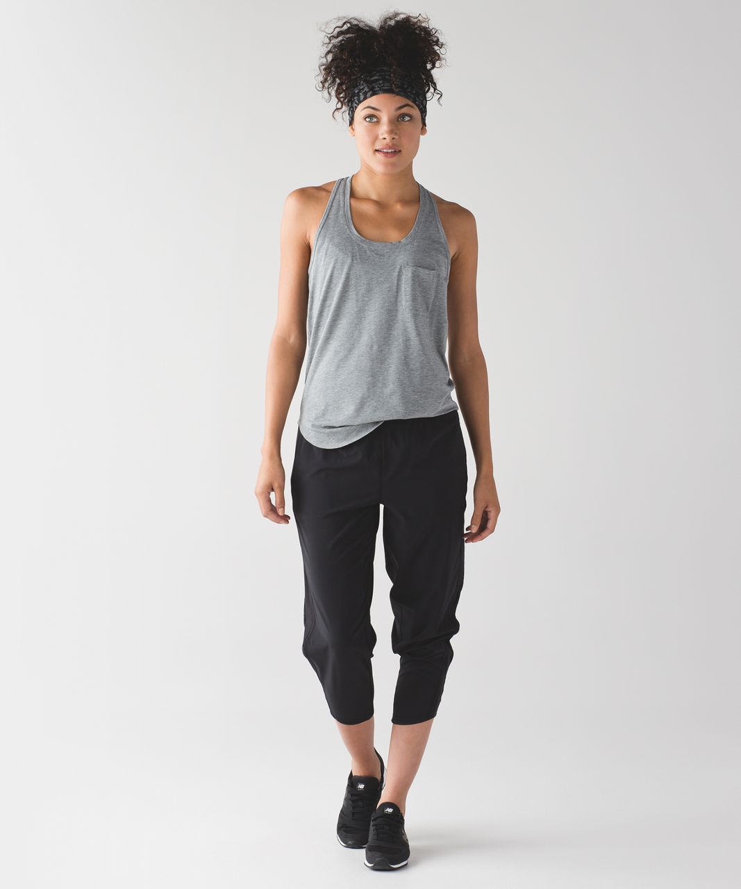 Lululemon Bangs Back Headwrap - Heathered Black / Black