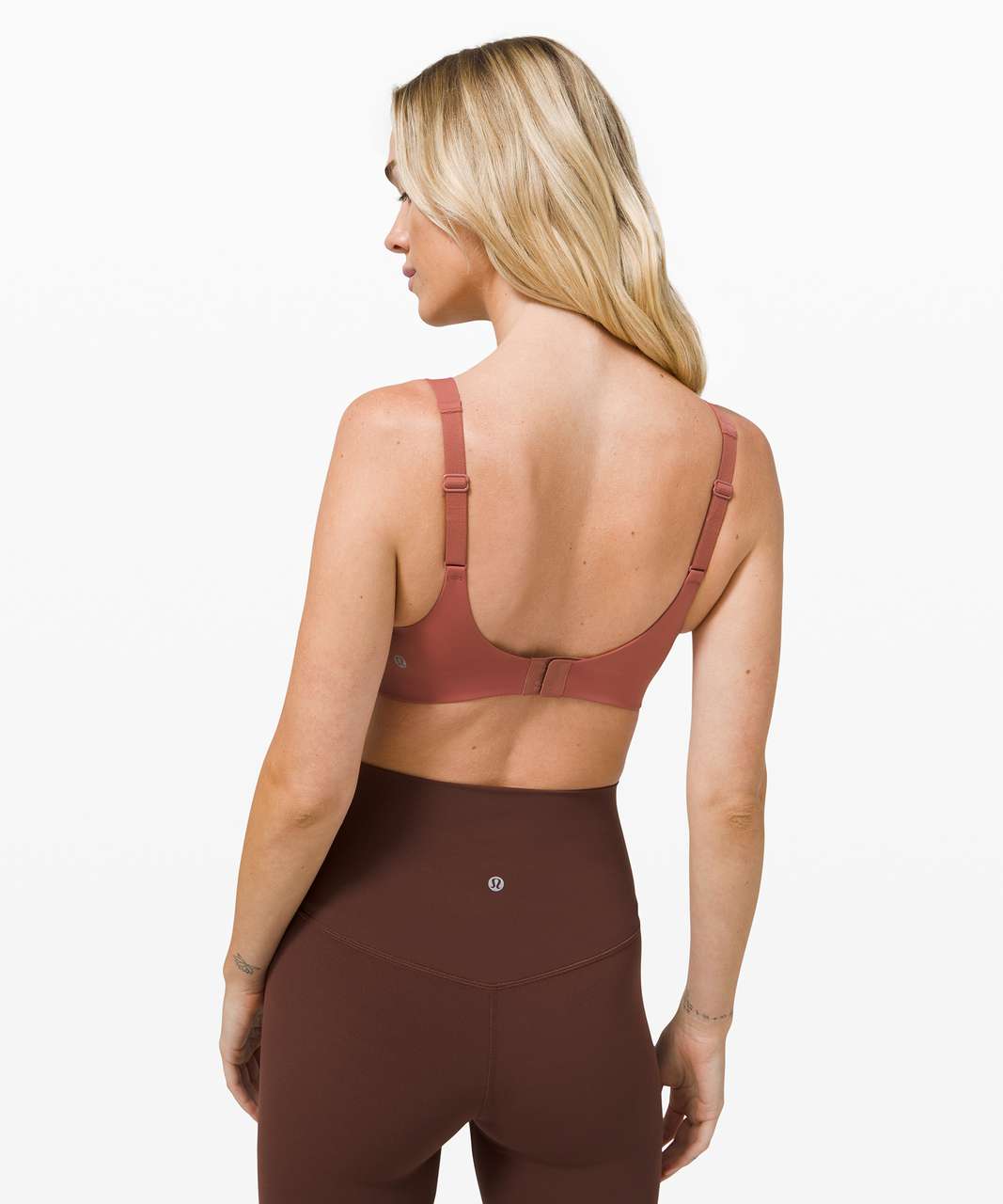 Lululemon In Alignment Straight Strap Bra *Light Support, A/B Cup - Soft Cranberry