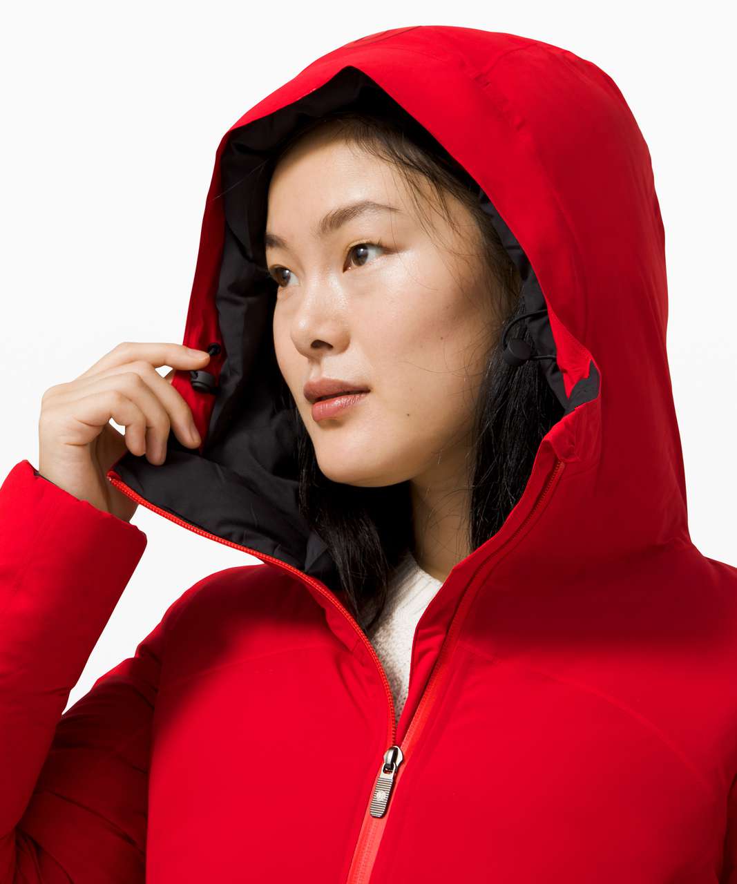 Lululemon Sleet Street Long Jacket - Dark Red - lulu fanatics