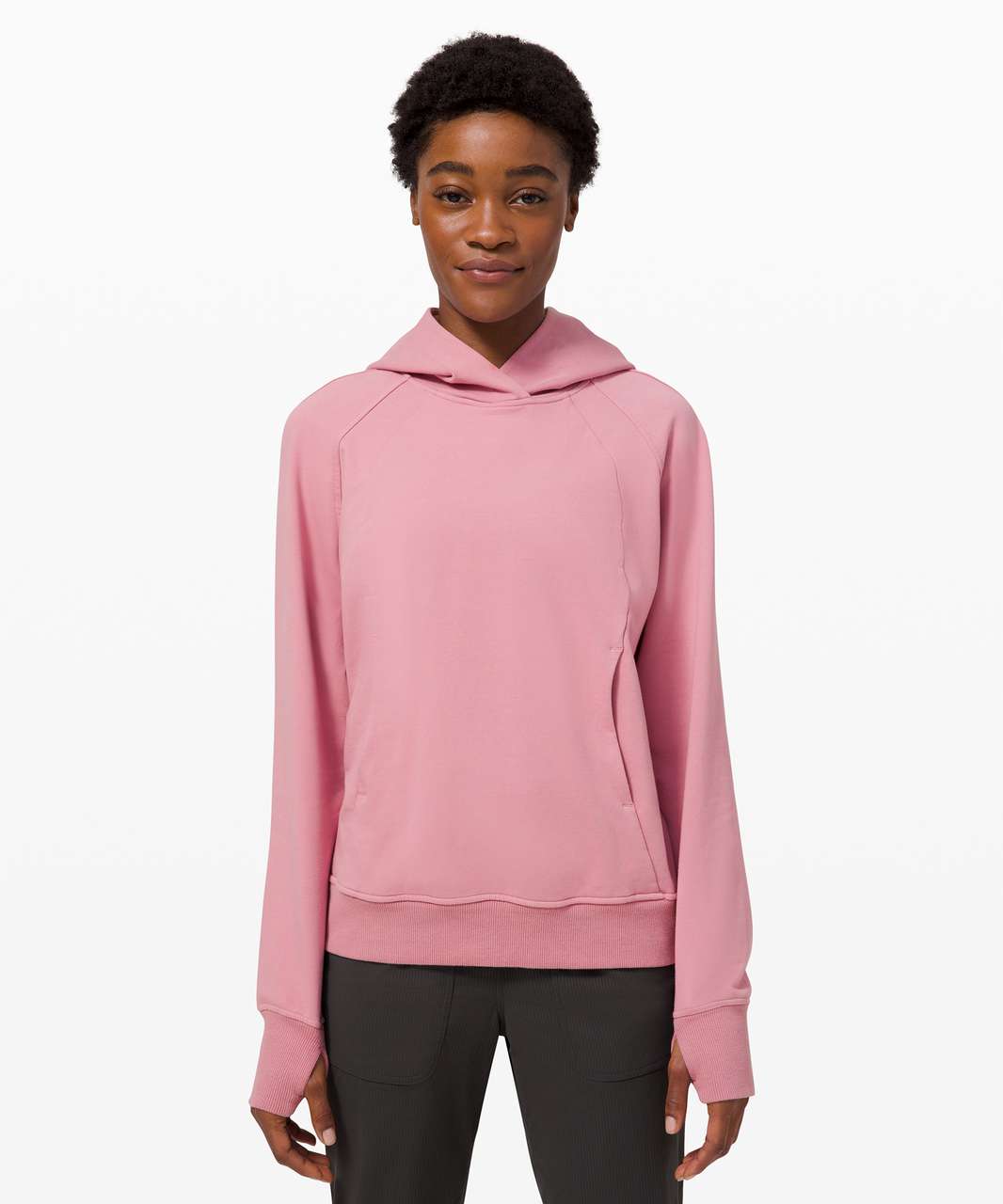 Lululemon Scuba Oversized Funnel Neck Half Zip - Sonic Pink - lulu fanatics