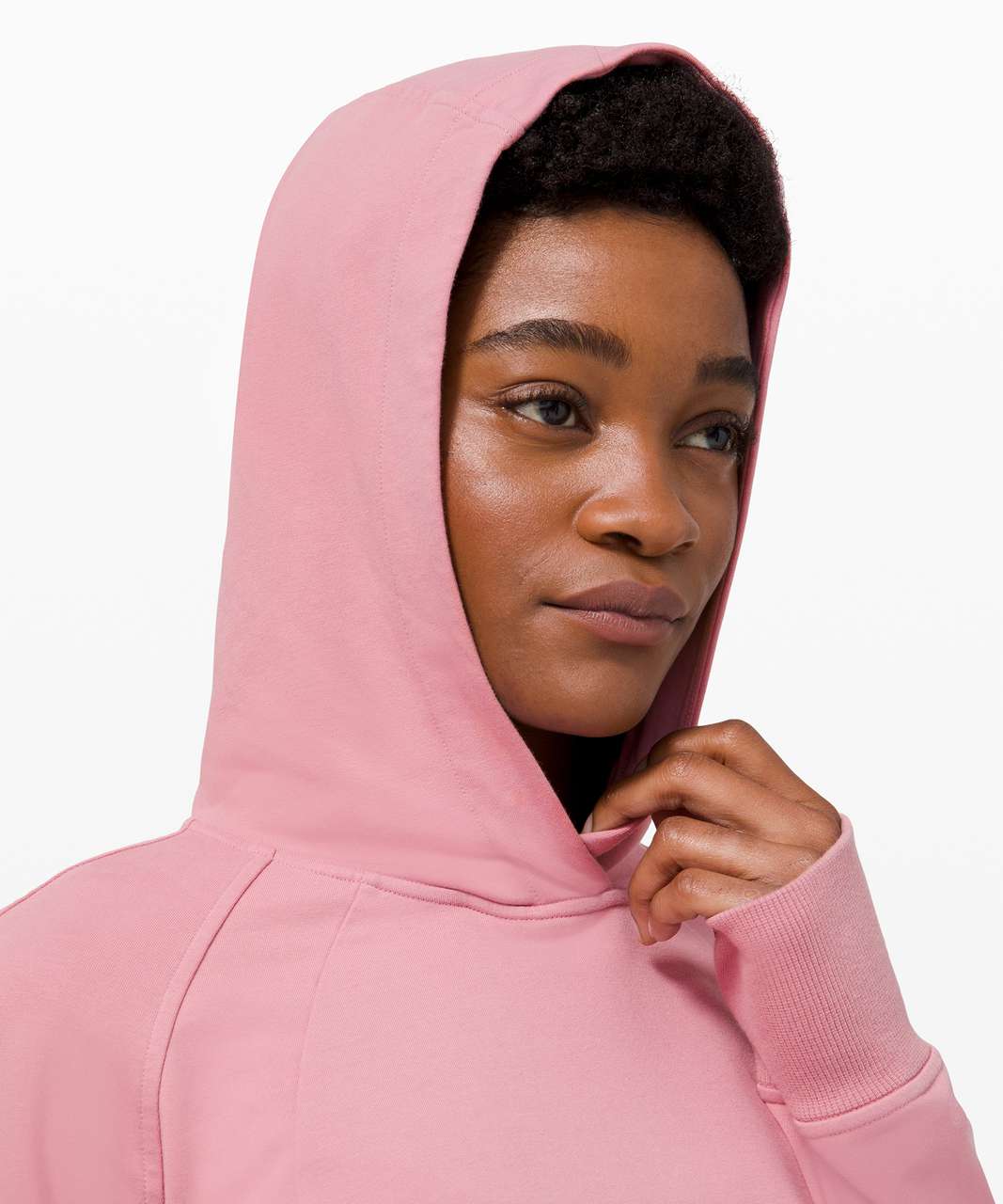 Lululemon Scuba Oversized 1/2 Zip Hoodie - Feather Pink - lulu fanatics