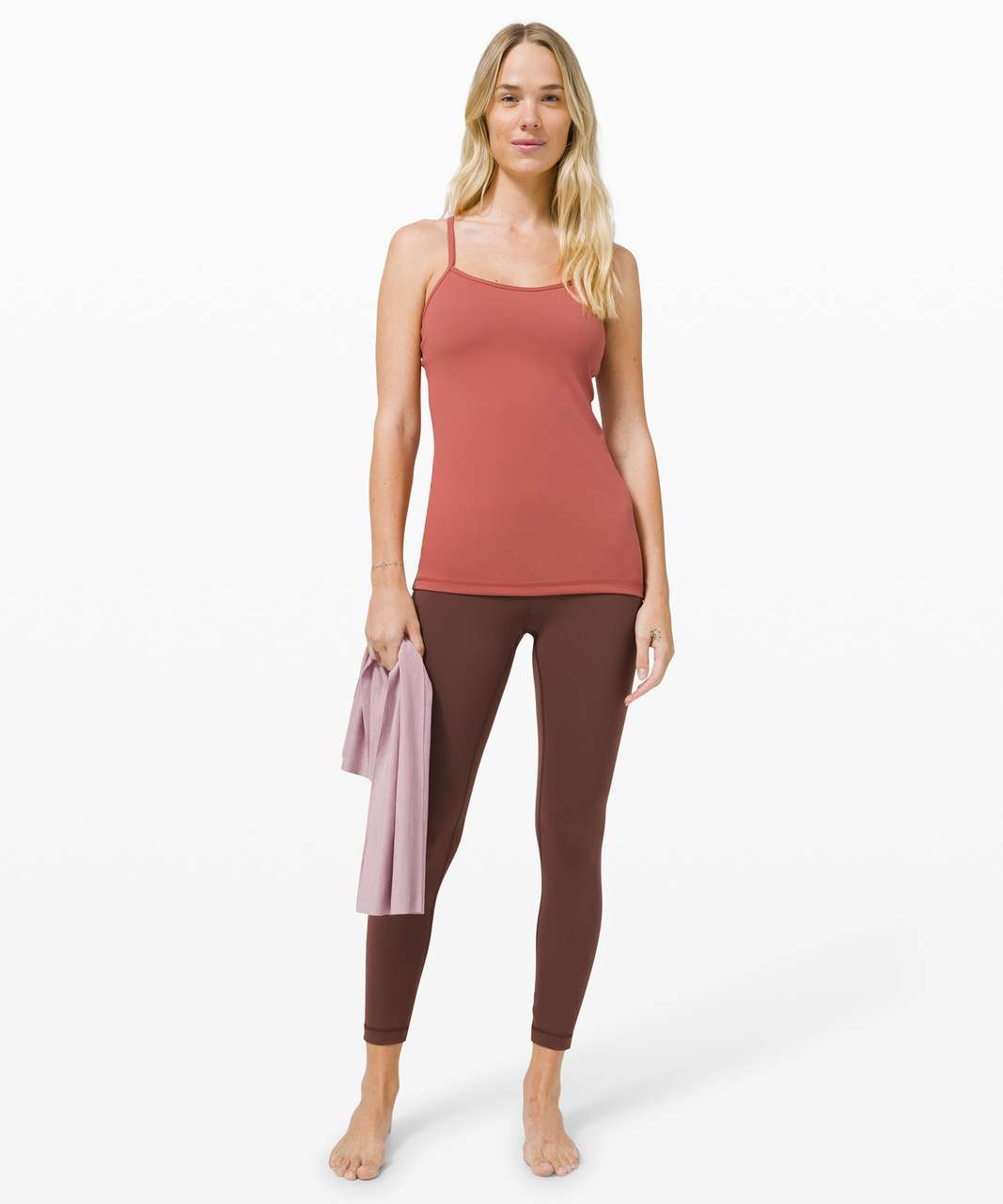 Lululemon Power Y Tank *Everlux - Soft Cranberry