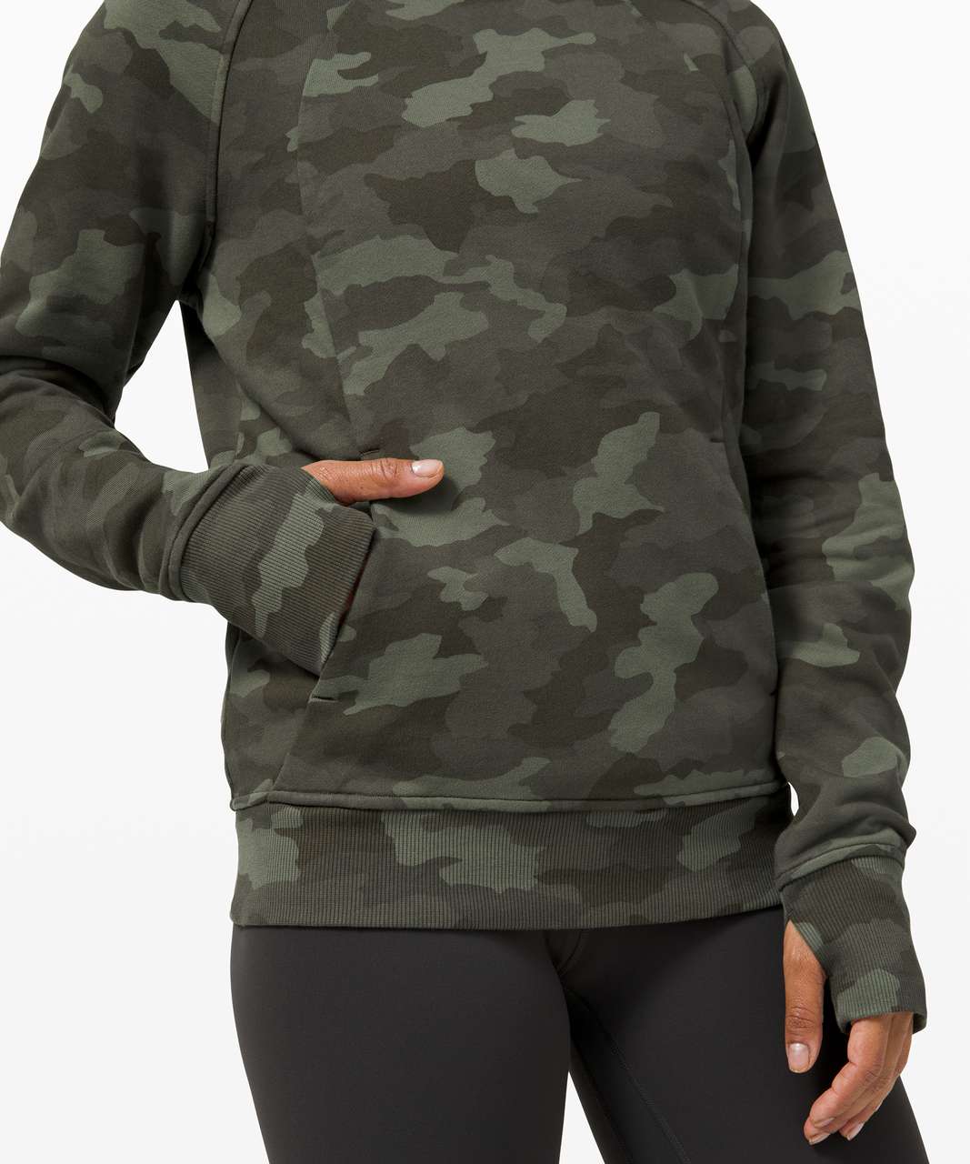 Lululemon Scuba Crew - Heritage 365 Camo Green Twill Multi - lulu fanatics