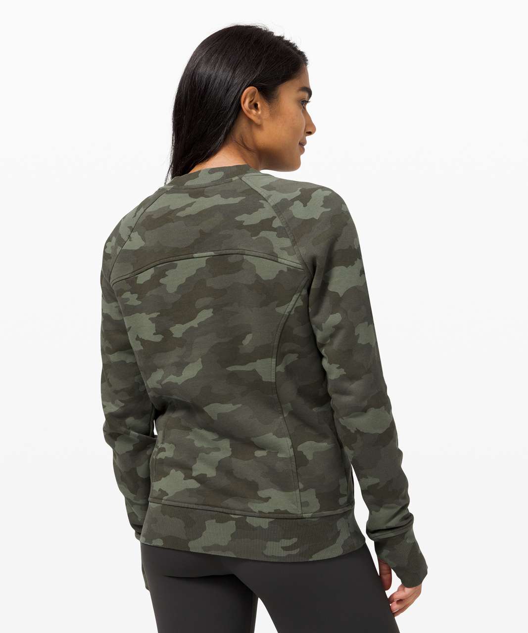 Lululemon Scuba Crew - Heritage 365 Camo Green Twill Multi - lulu fanatics