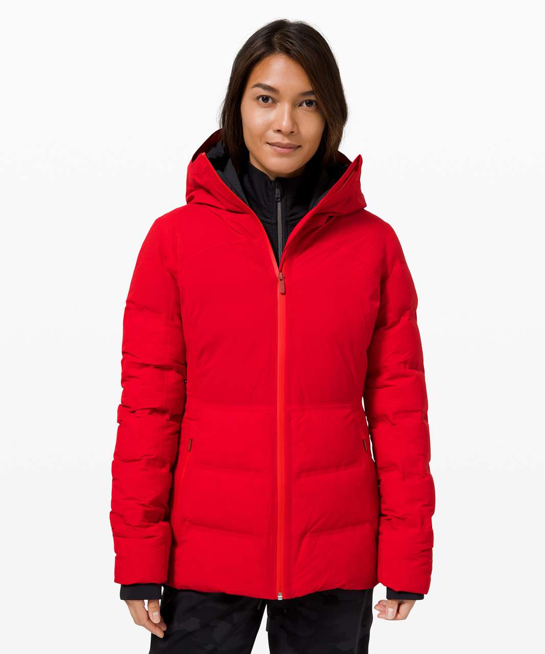 Lululemon Sleet Street Long Jacket - Red Merlot