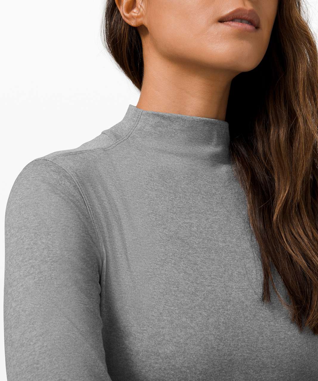 Lululemon All Aligned Mock Neck Long Sleeve Shirt - Tidewater Teal