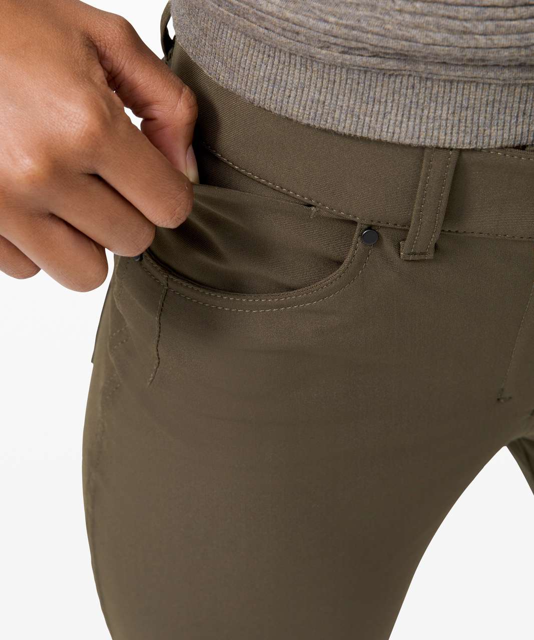 Lululemon City Sleek 5 Pocket Pant 30 - Dark Olive - lulu fanatics