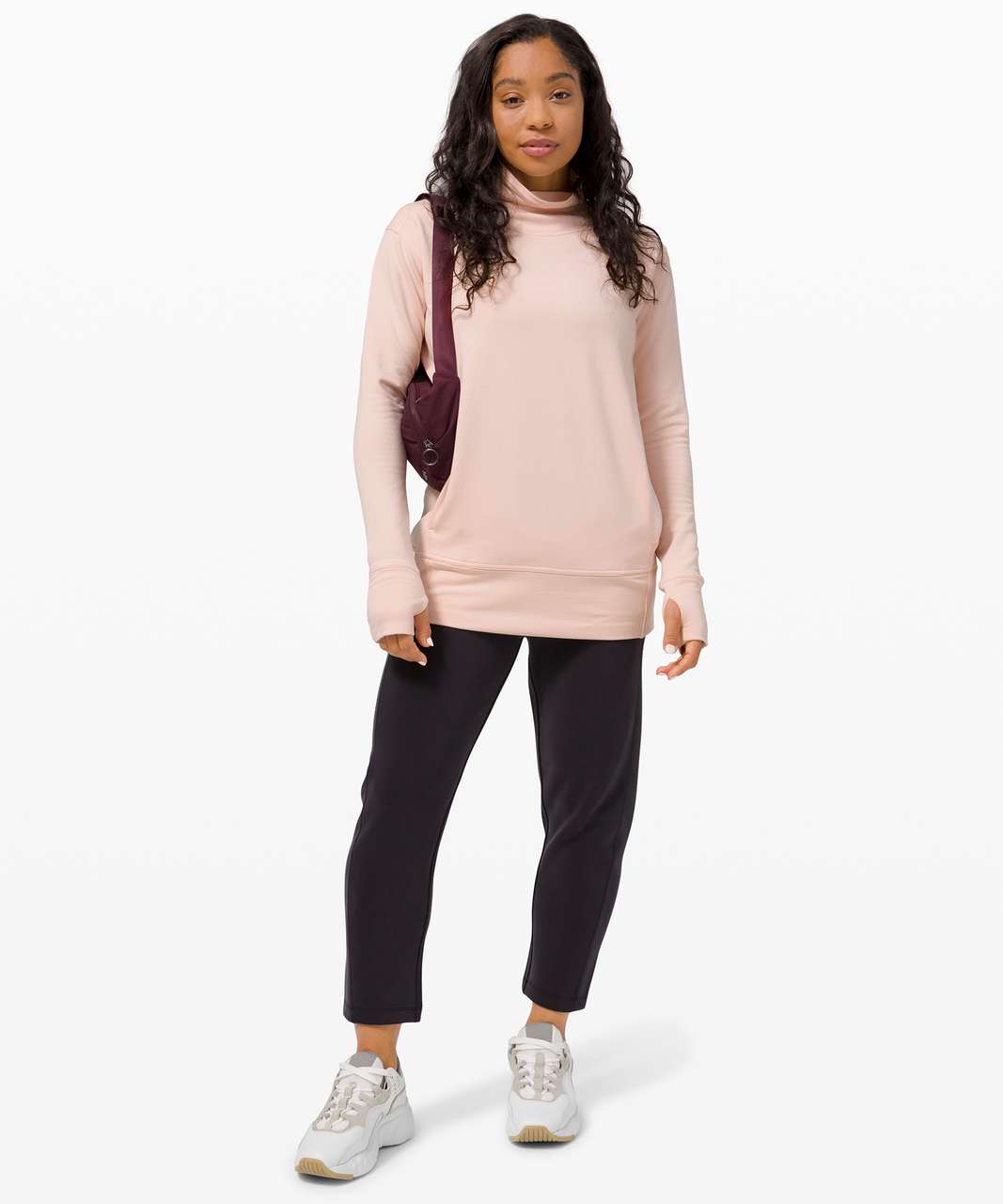 Lululemon Warm Down Funnel Neck Long Sleeve - Feather Pink