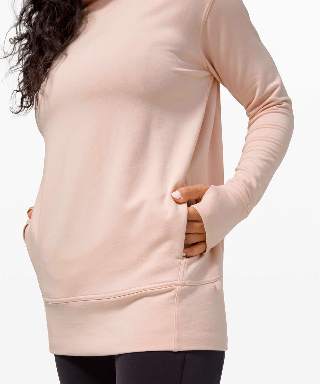 Lululemon Warm Down Funnel Neck Long Sleeve - Feather Pink