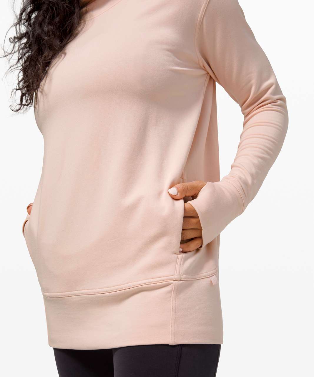 lululemon athletica, Tops, Lululemon Porcelain Pink Stress Less Funnel  Neck Sweatshirt 6