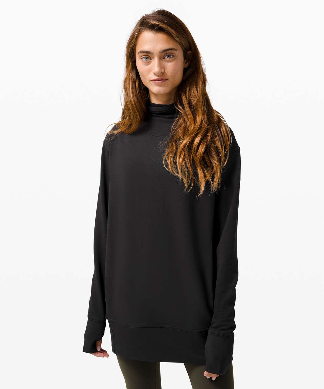 Lululemon Warm Down Funnel Neck Long Sleeve - Black