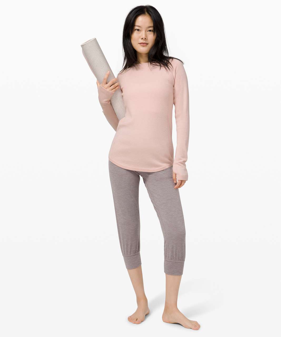 Lululemon Sit In Lotus Sweater - Feather Pink