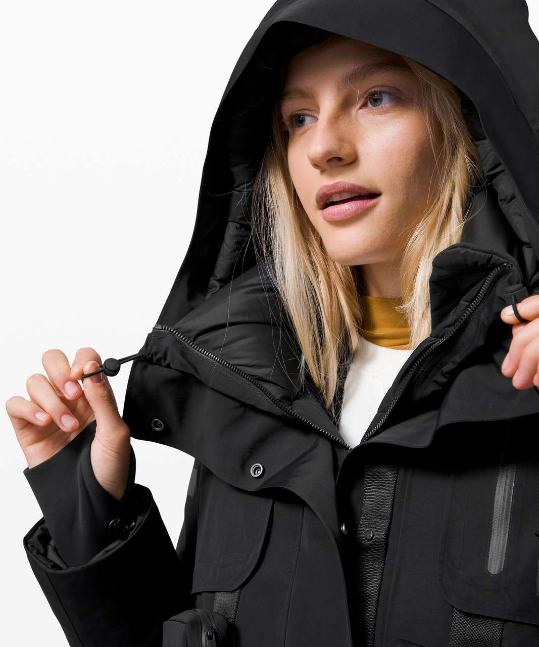 ブリヤンテス・レッド lululemon Polar Shield Parka ダウンジャケット 黒 