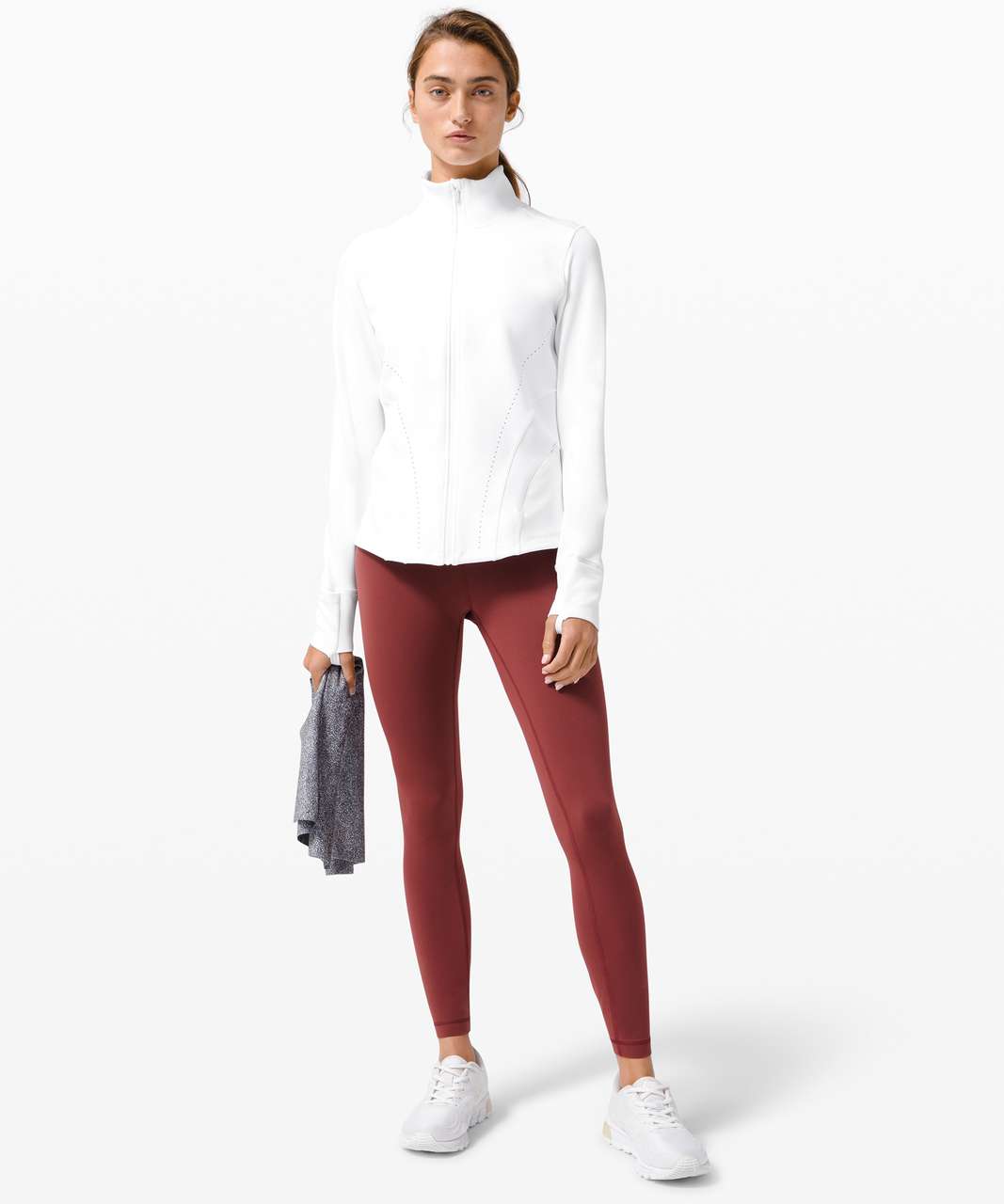 Lululemon Flash Forward Full Zip - White - lulu fanatics