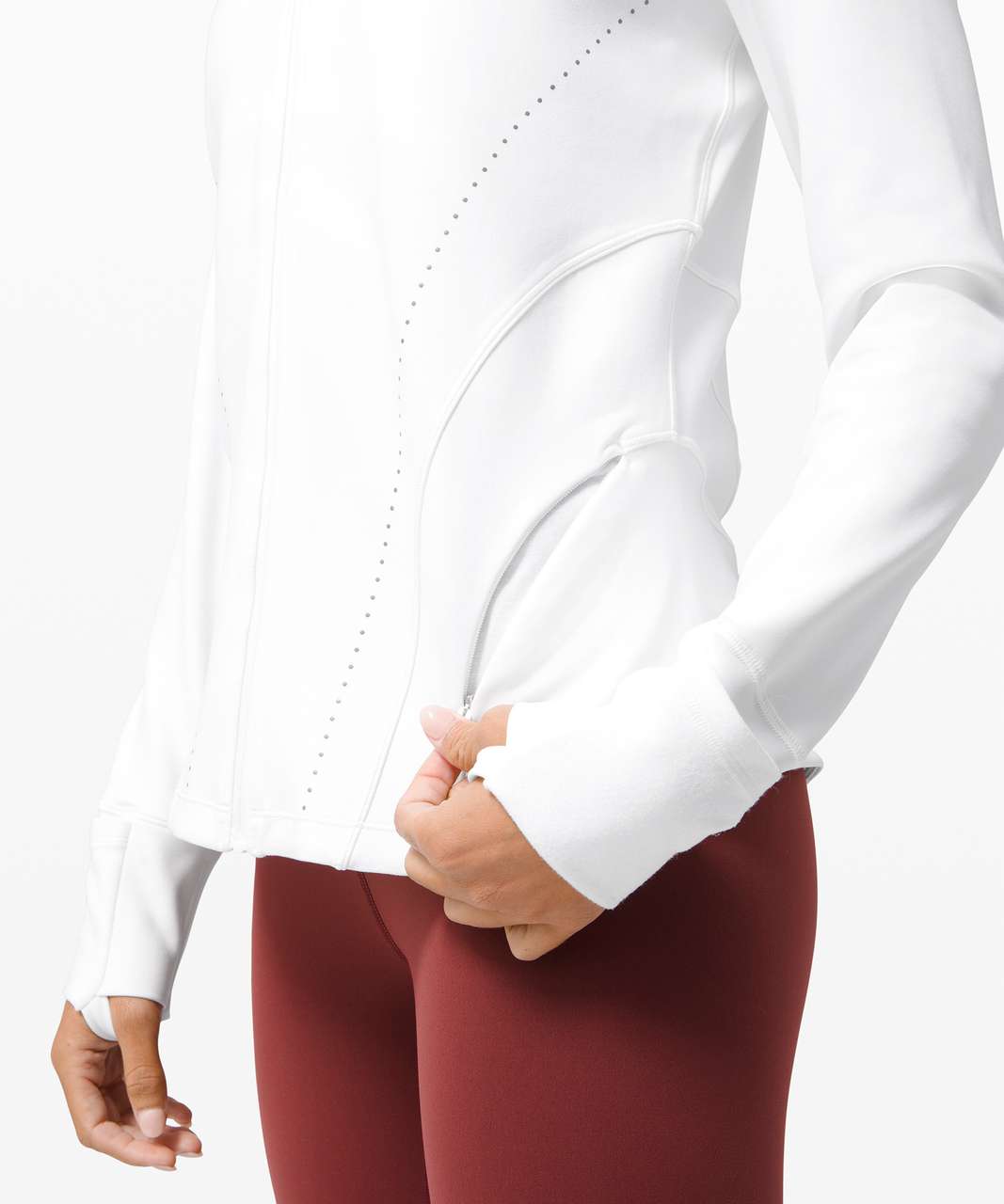 Lululemon Flash Forward Full Zip - White