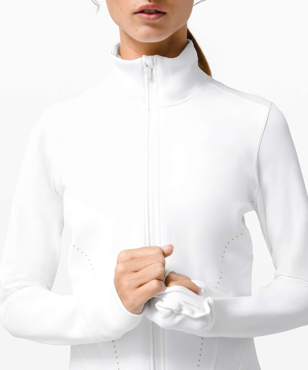 Lululemon Flash Forward Full Zip - White - lulu fanatics