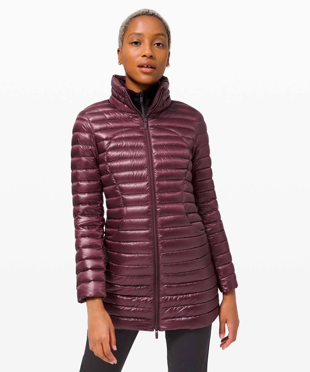 Lululemon Pack it Down Jacket *Long Shine - Bordeaux Drama