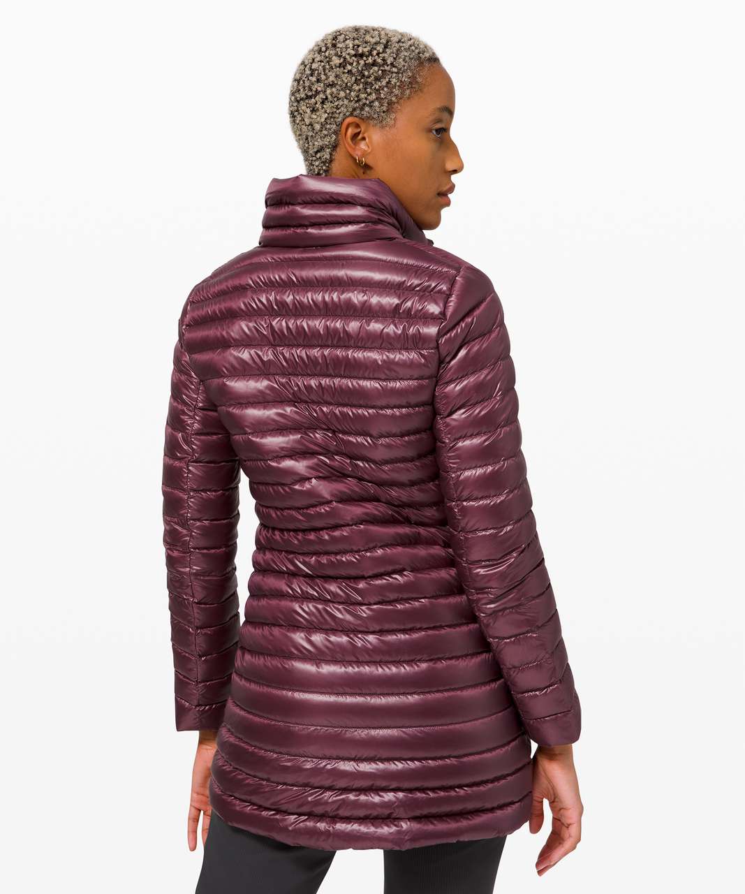 Lululemon Pack It Down Jacket Shine bordeaux drama Size 6 New with tags