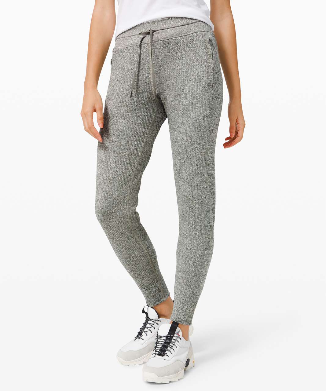 Lululemon Engineered Warmth Jogger - Grey Sage / White