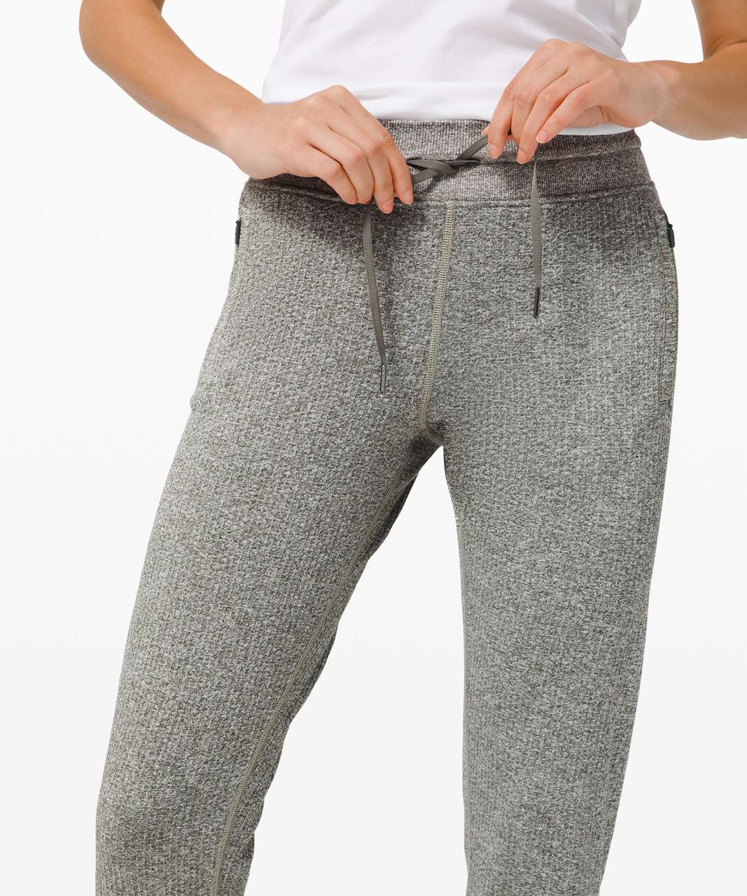 Lululemon Engineered Warmth Jogger - Grey Sage / White - lulu fanatics