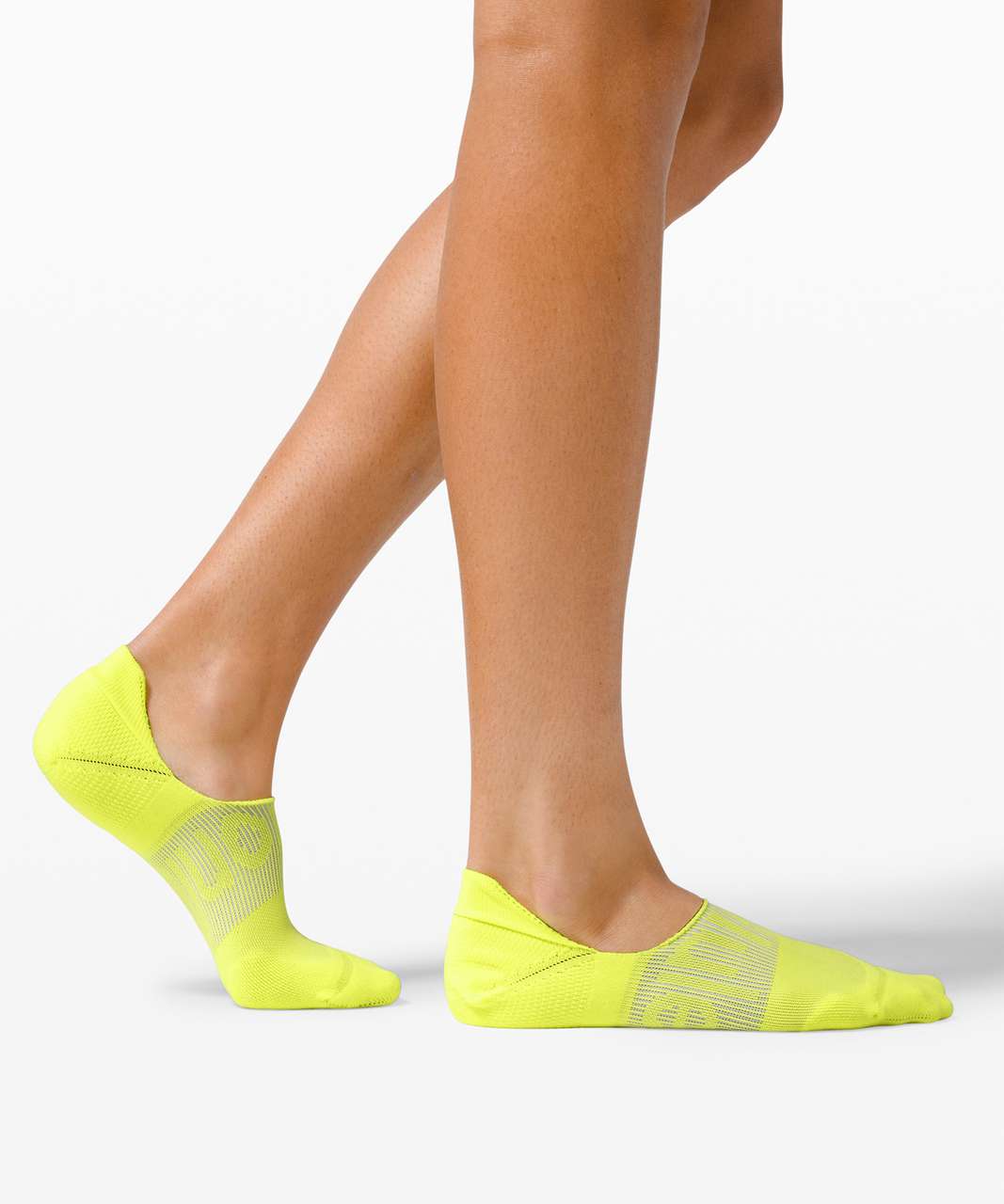 Lululemon Power Stride No-Show Sock with Active Grip - Highlight Yellow