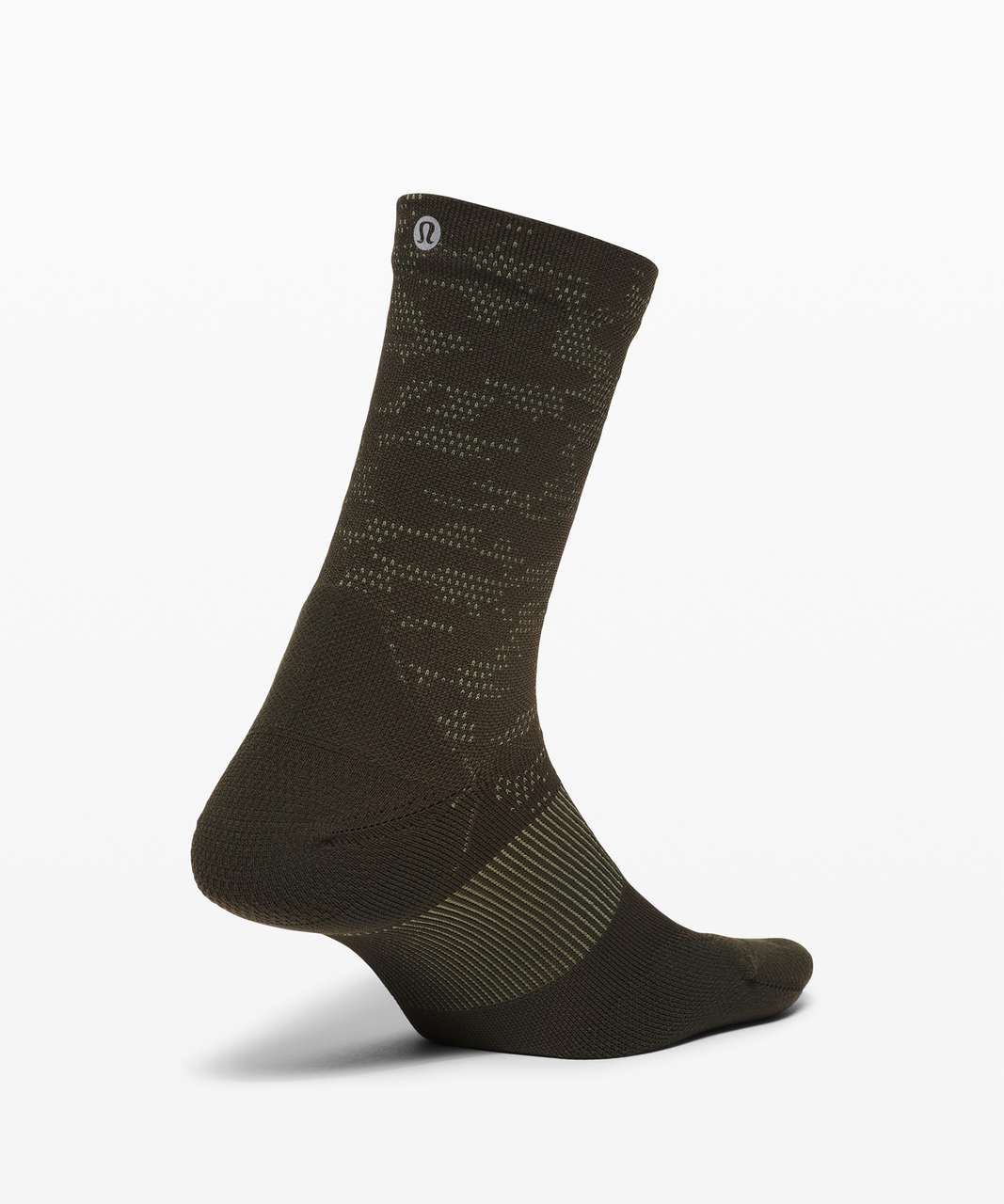 Lululemon Power Stride Crew Sock *Camo - Dark Olive