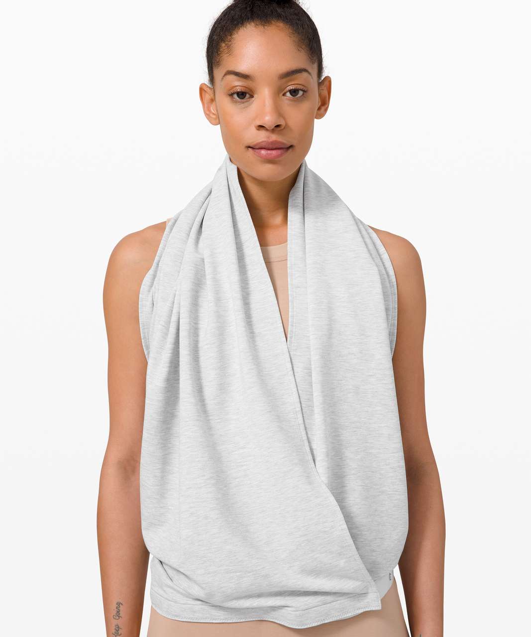 LULULEMON VINYASA SCARF - HHBH Heathered Herringbone Hungary