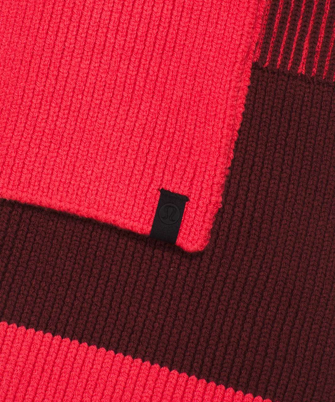 Lululemon Texture Play Scarf - Savannah / Watermelon Red