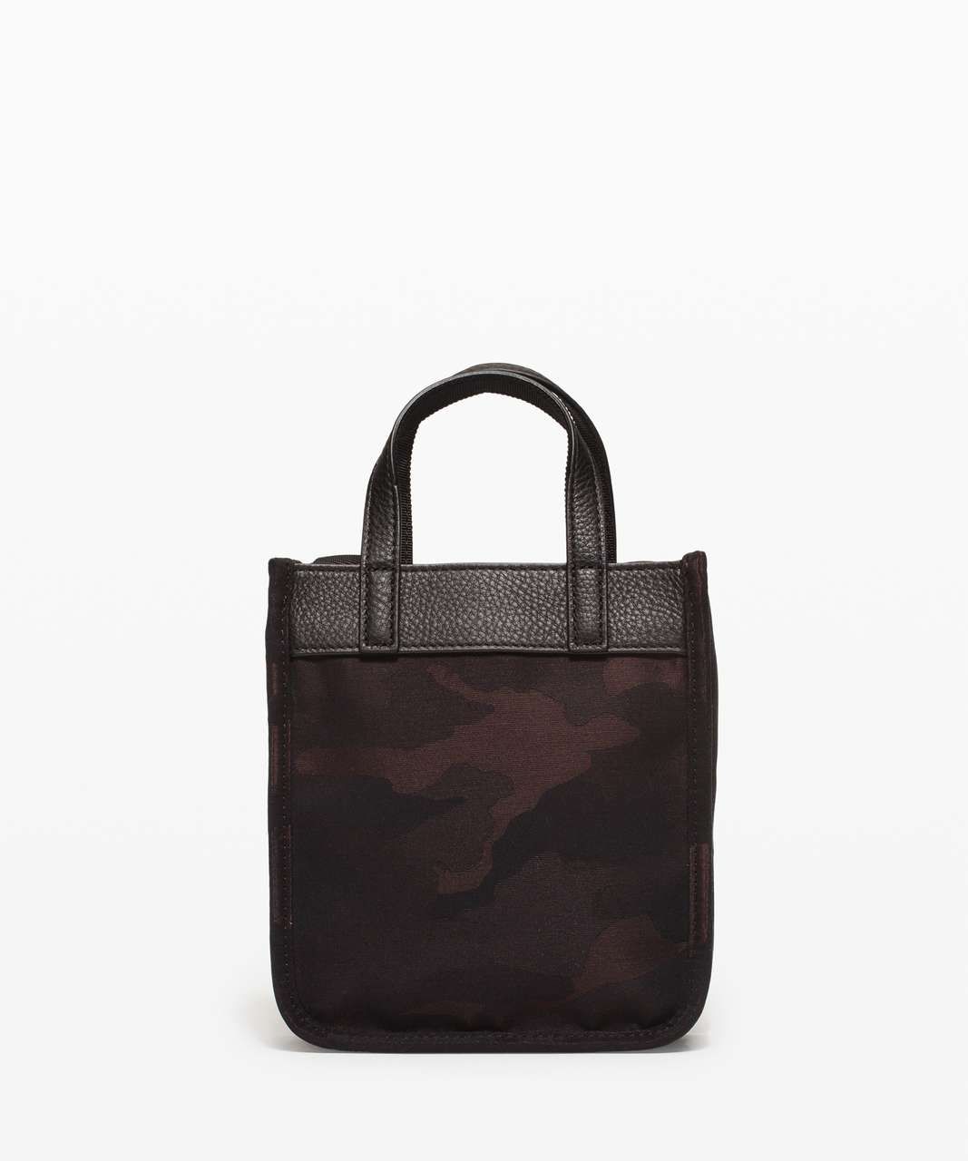 Lululemon Now and Always Tote *Micro - Heritage Camo Jacquard Max Brown Earth Black / Black