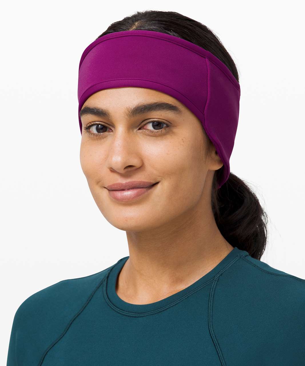 Lululemon Run for It All Earwarmer - Deep Fuschia