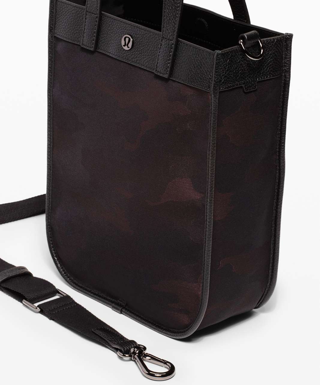 Lululemon Now And Always Tote Mini *8L - Heritage Camo Jacquard Max Brown Earth Black / Black