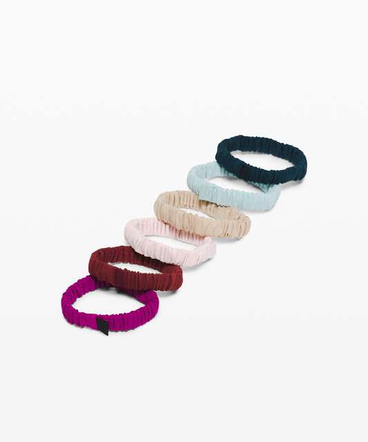 Lululemon Skinny Scrunchie 3 Pack - Black - lulu fanatics