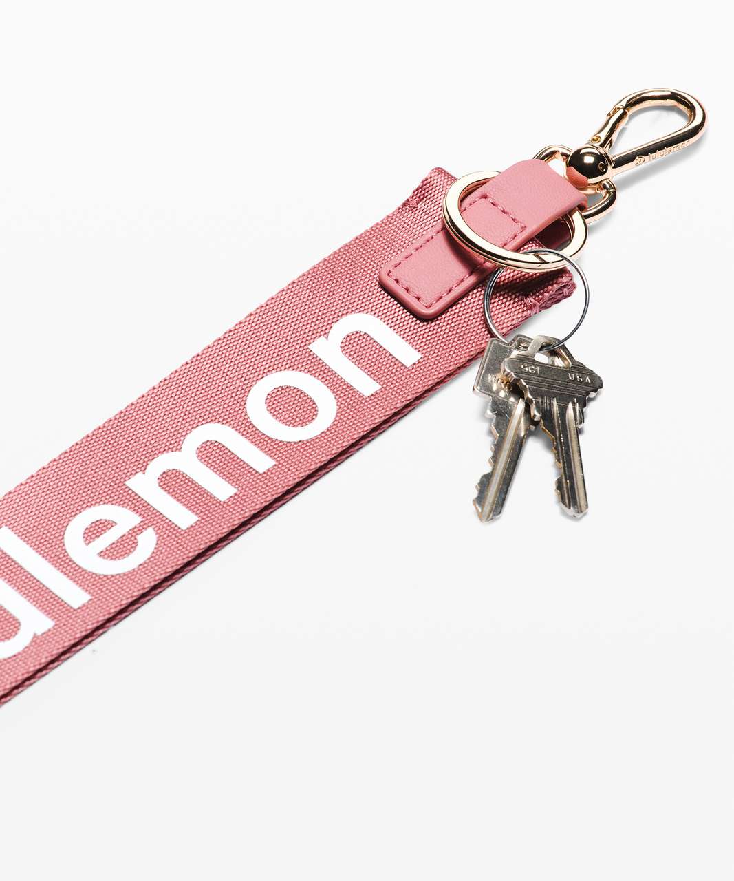 Lululemon Never Lost Keychain- Wine Berry/Sonic Pink - Accessories