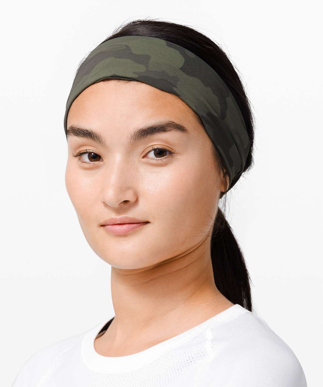 Lululemon Fringe Fighter Headband - Heritage 365 Camo Green Twill Multi