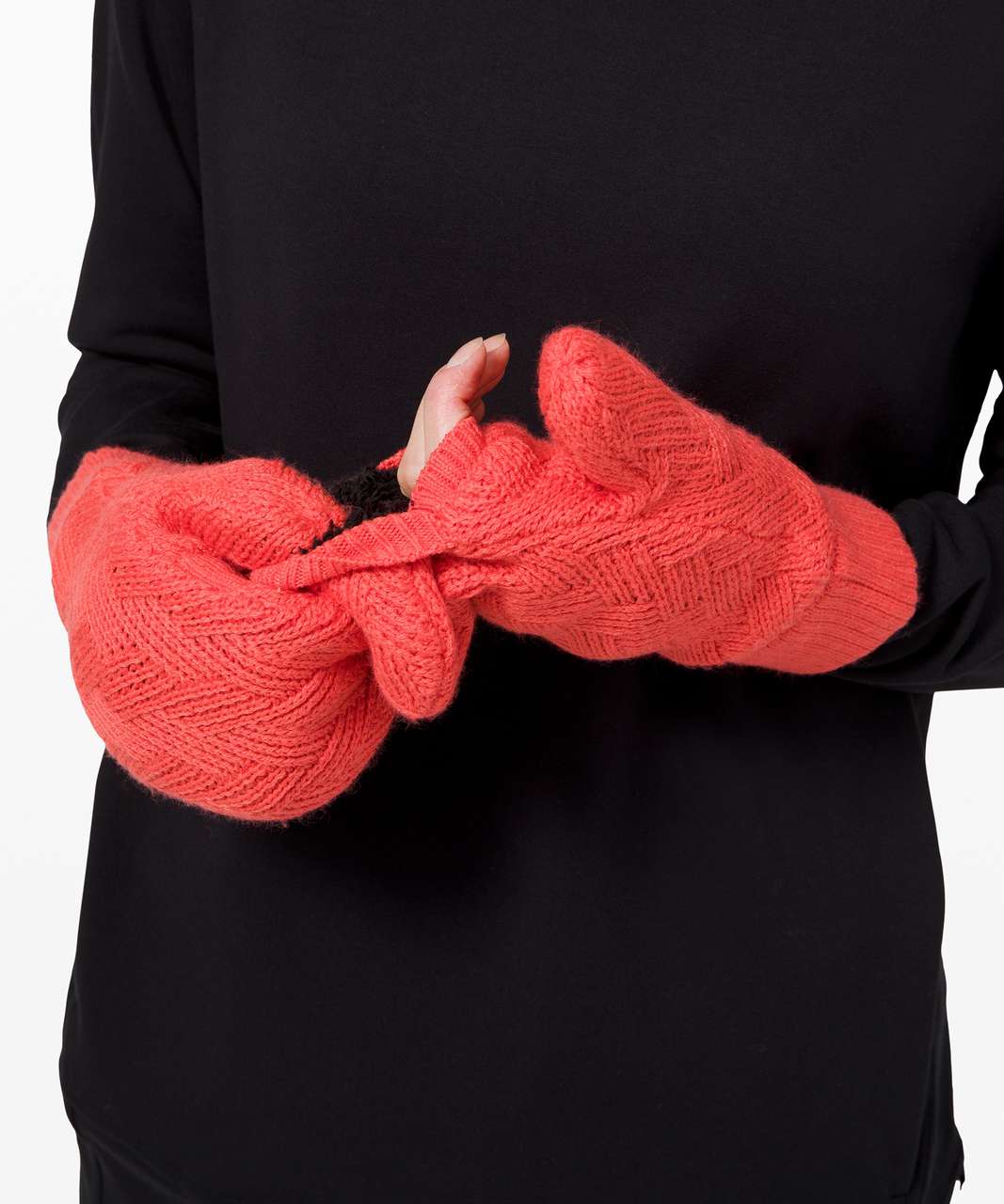 Lululemon Sherpa Weave Mitten - Watermelon Red