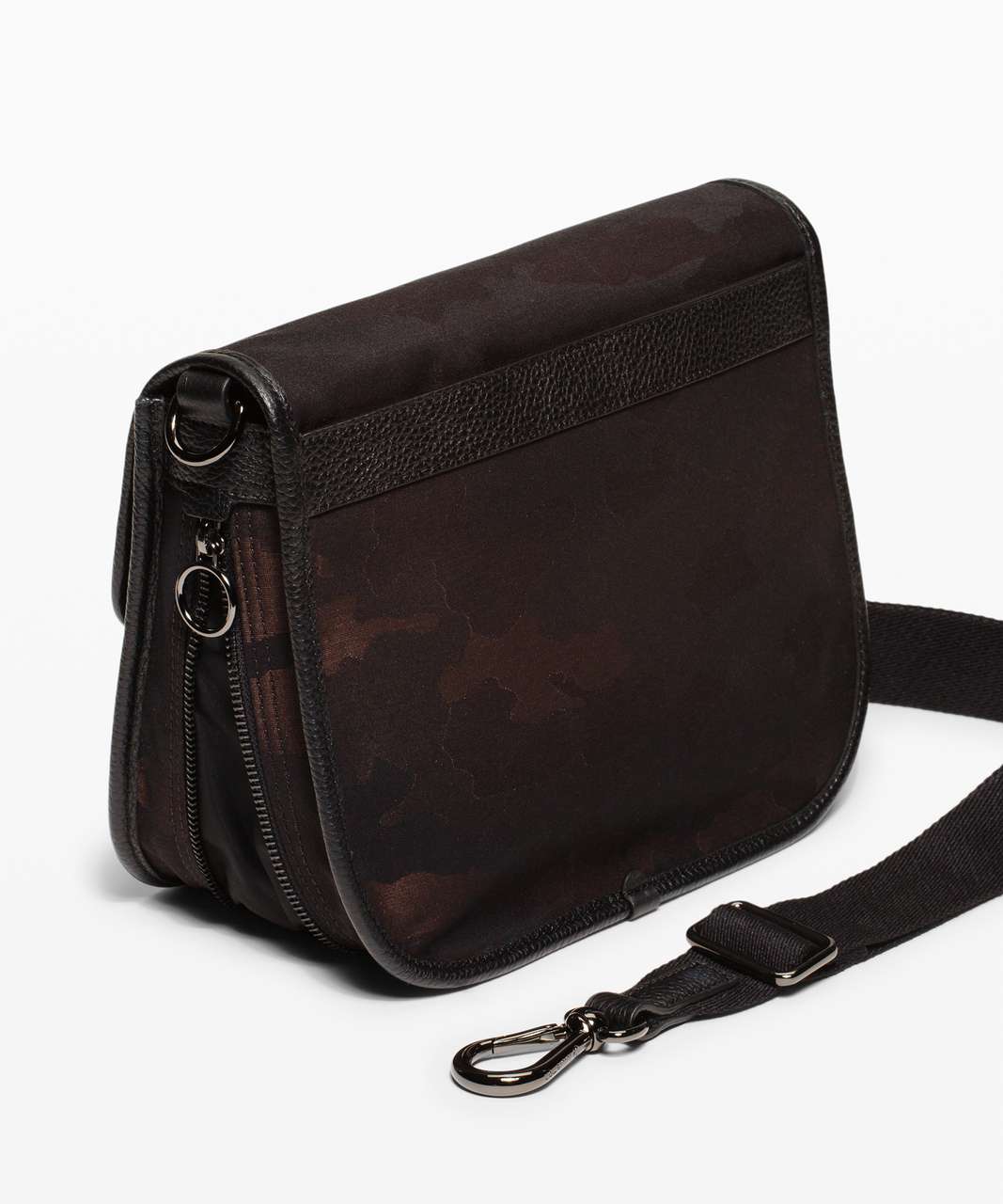 Lululemon Now and Always Crossbody 5L - Heritage Camo Jacquard Max Brown Earth Black / Black