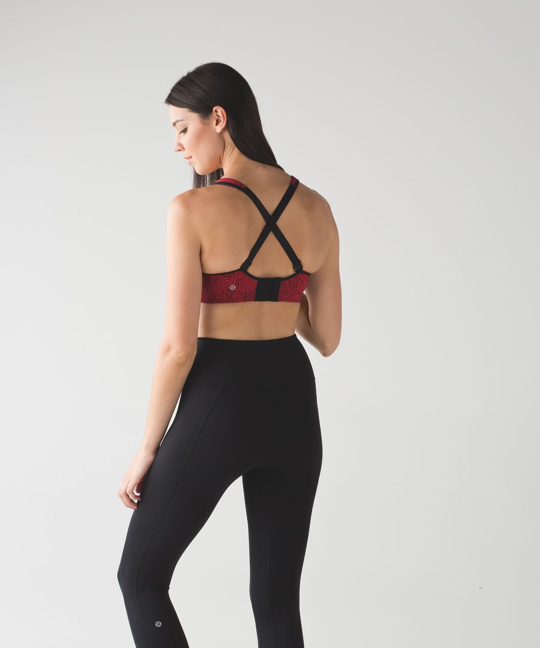 Lululemon Ta Ta Tamer III - Power Luxtreme Spray Jacquard True Red Black