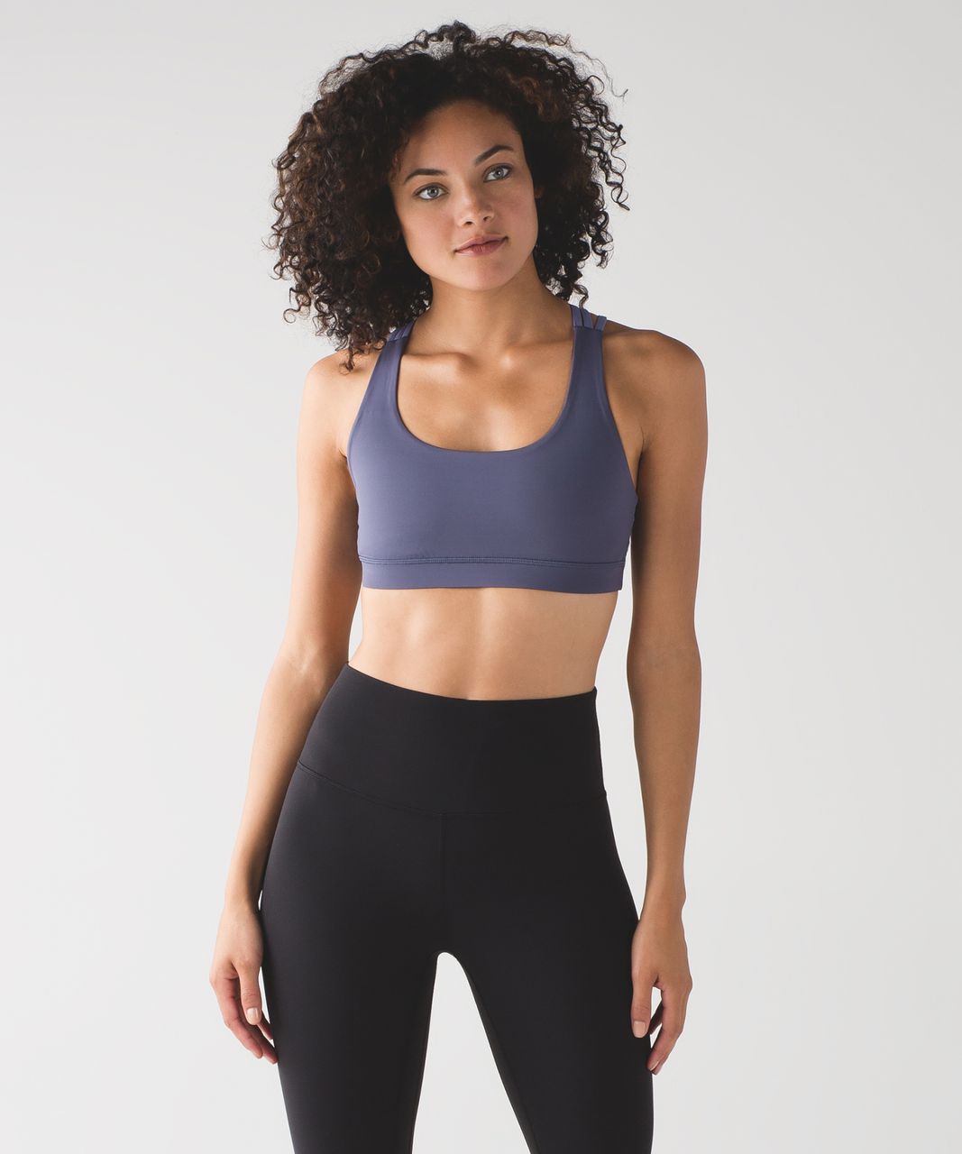 Lululemon Energy Bra (Peek) - Greyvy / Peri Purple