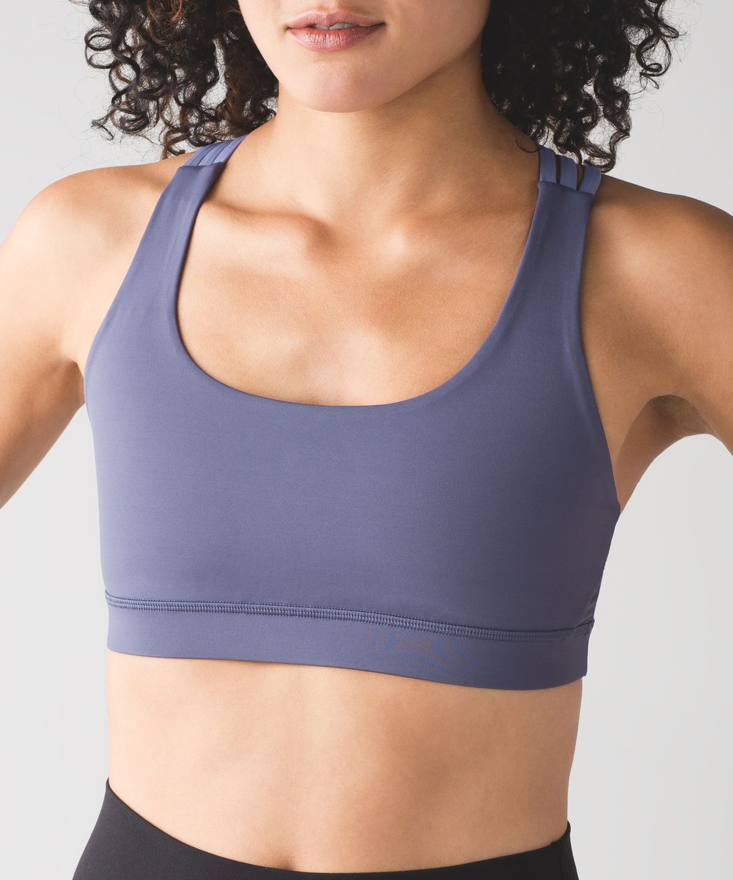 Lululemon Energy Bra (Peek) - Greyvy / Peri Purple