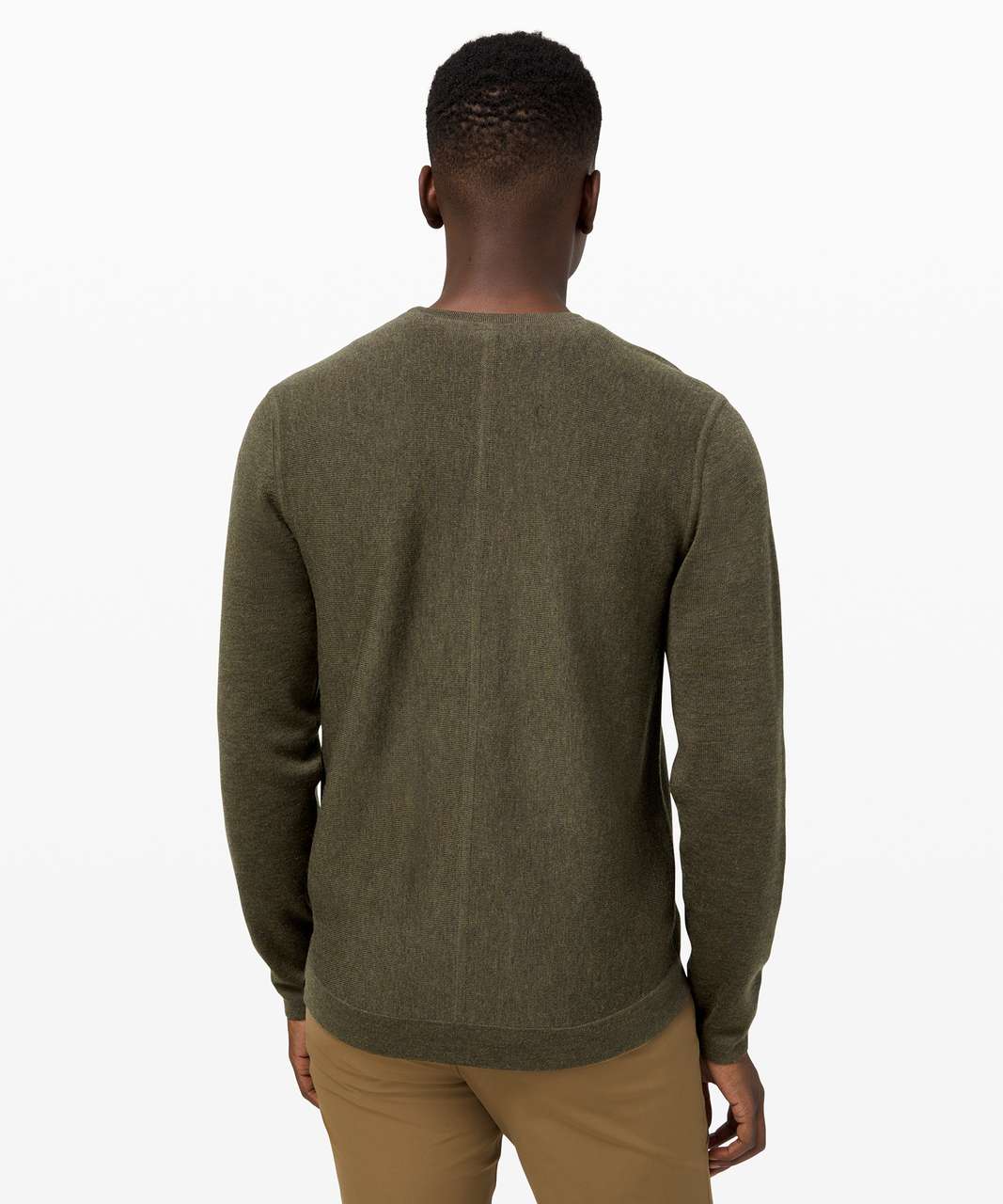 Lululemon Alpine Air Crew - Heathered Dark Olive