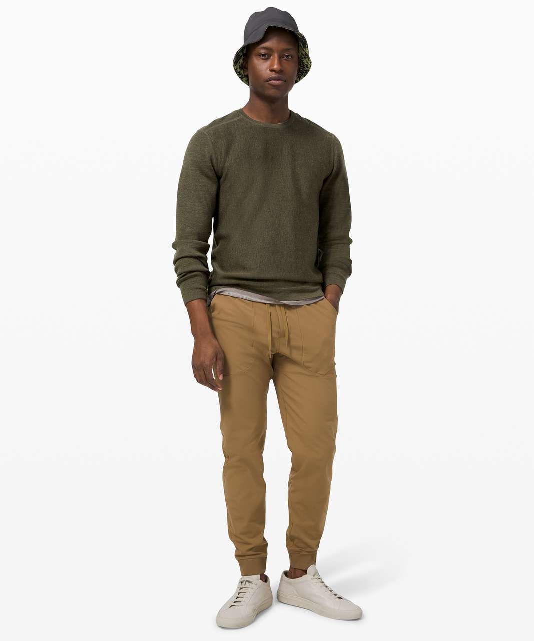 Lululemon Alpine Air Crew - Heathered Dark Olive