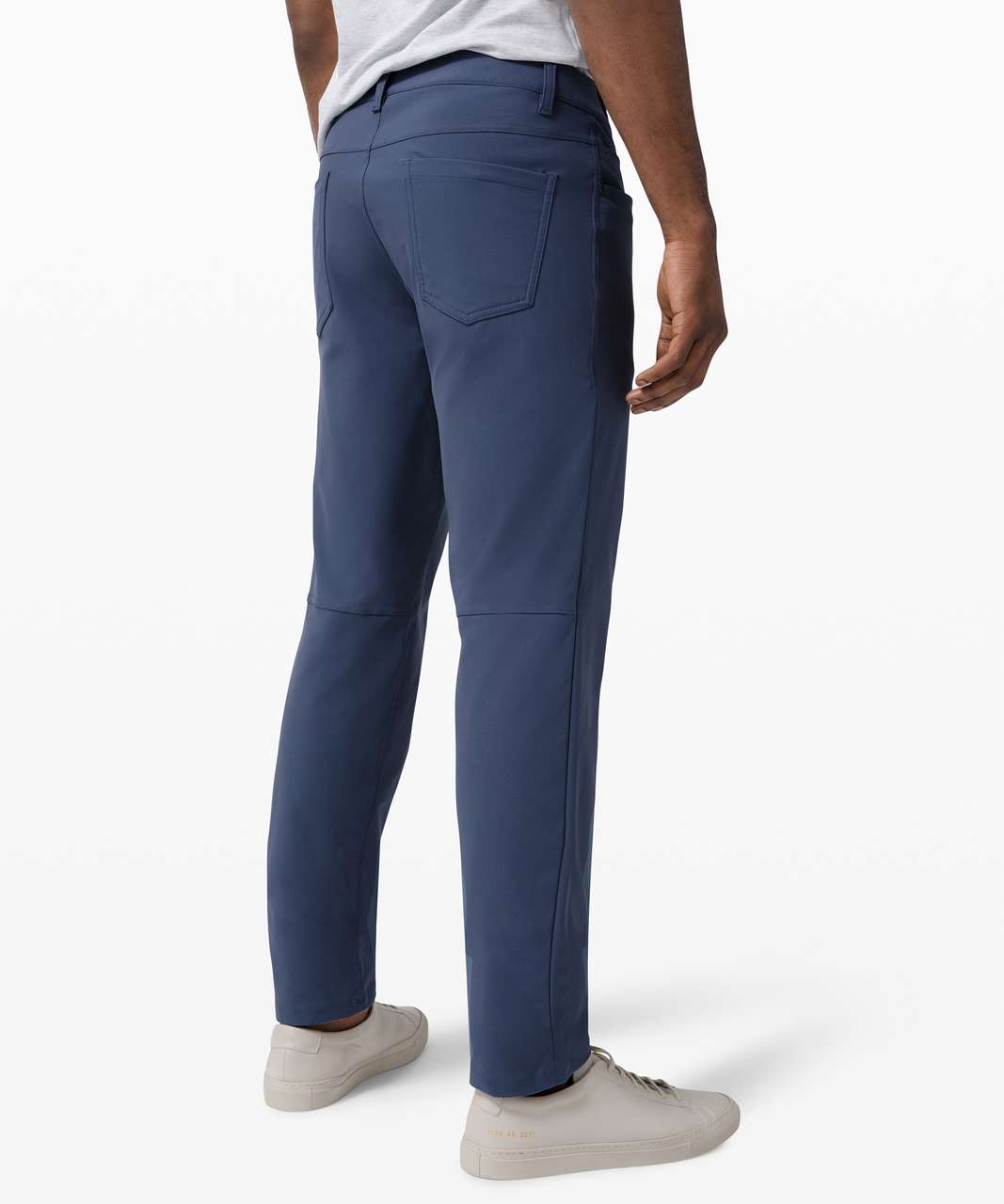 Lululemon Abc Slim-fit Pants 28 Warpstreme In Iron Blue