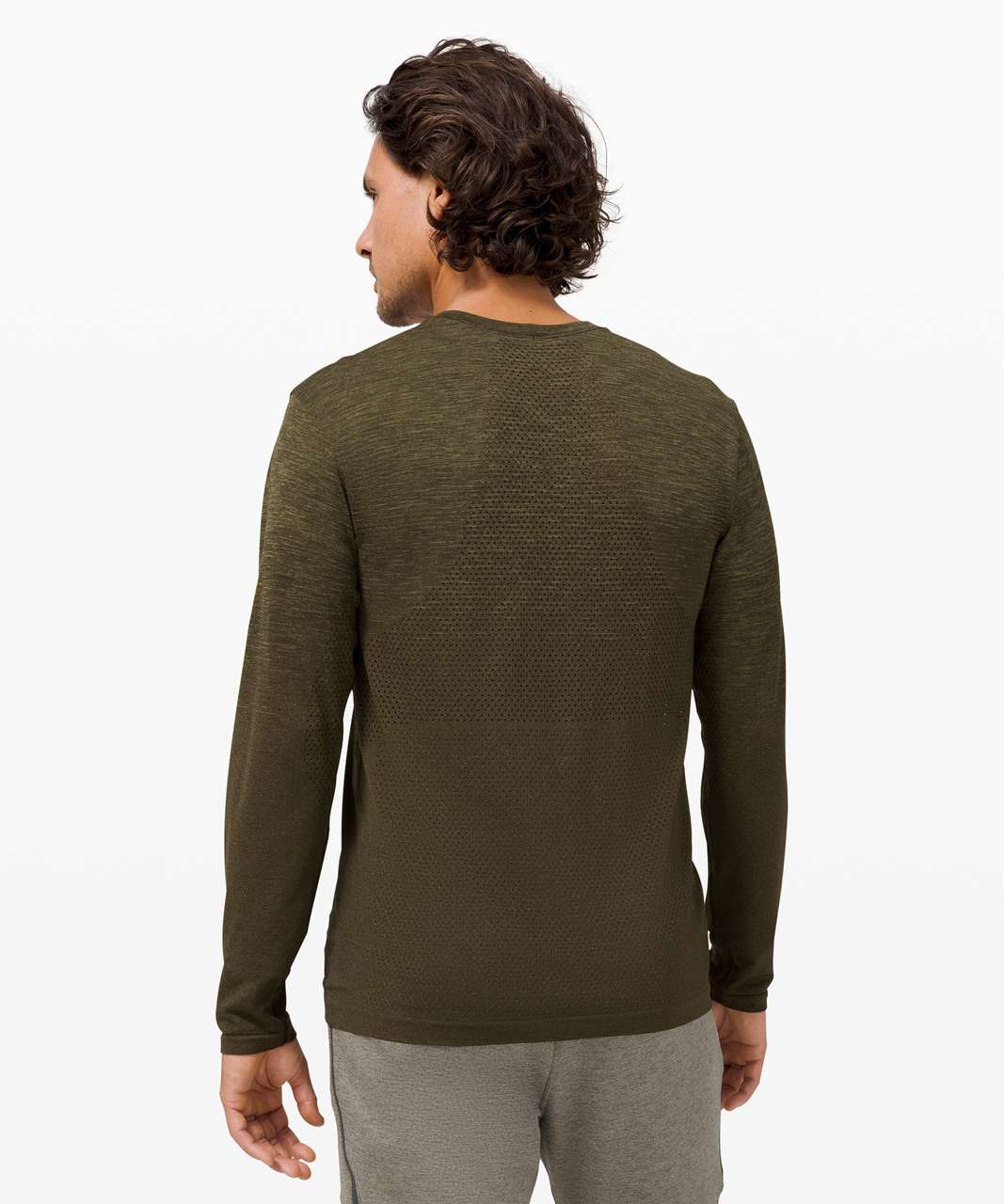 Lululemon Metal Vent Breathe Long Sleeve - Bronze Green / Dark Olive