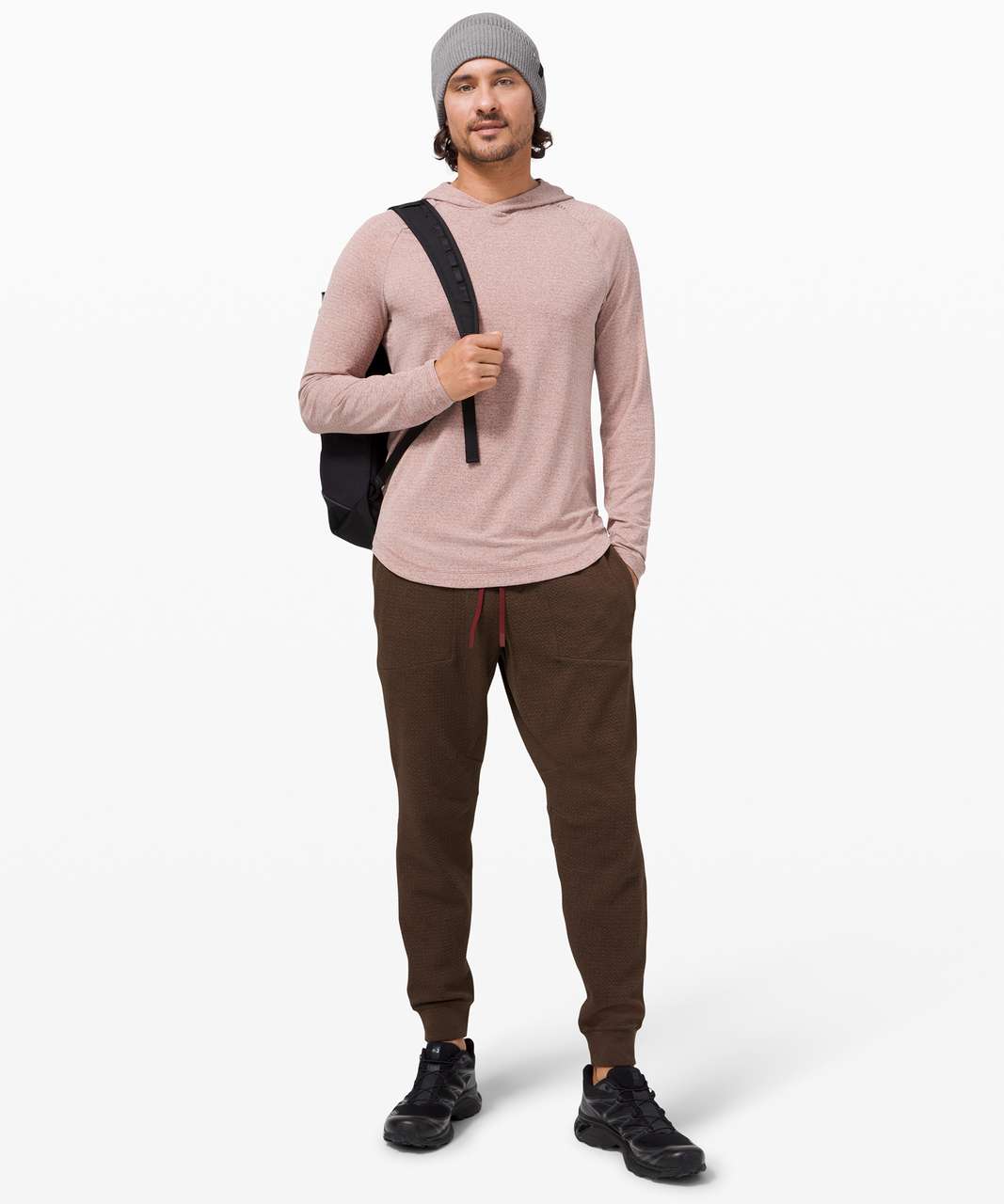 Lululemon At Ease Jogger - Heathered Brown Earth / Black