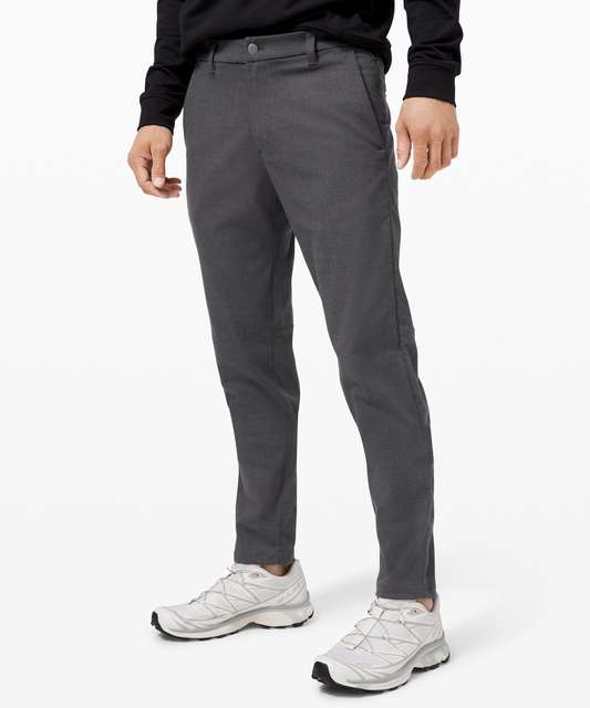 Lululemon Commission Pant Slim *Oxford 34 - Black / White - lulu fanatics