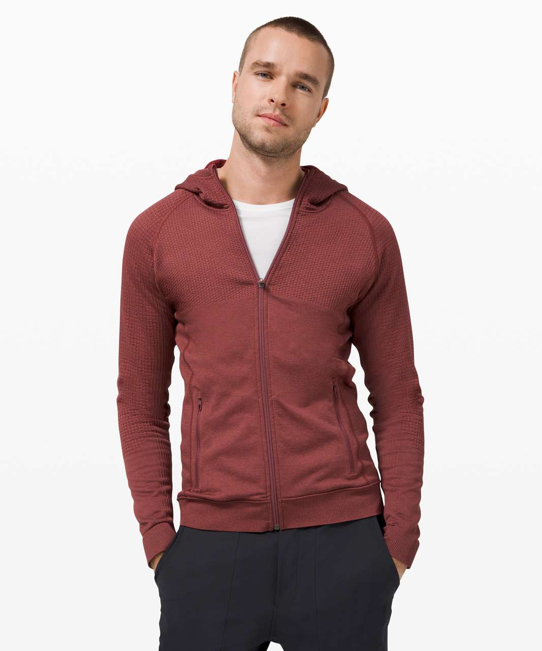 Lululemon Engineered Warmth Hoodie - Smoky Red / Smoky Red - lulu fanatics