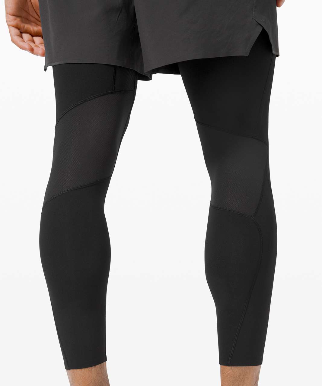 Lululemon Cold Terrain 2-in-1 Short 6" - Graphite Grey / Black