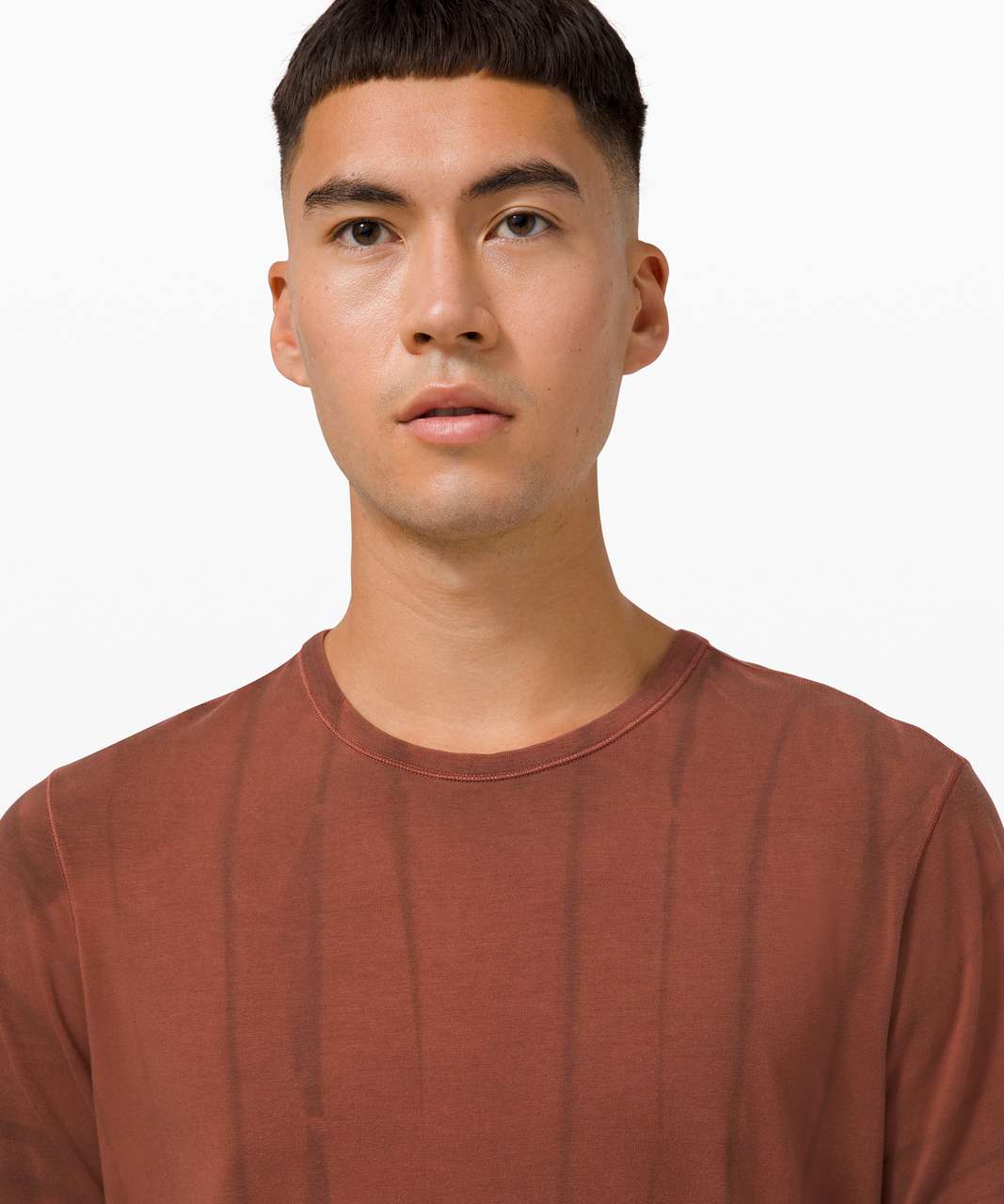 Lululemon 5 Year Basic Tee - Vertical Spray Dye Ancient Copper Rich Brown